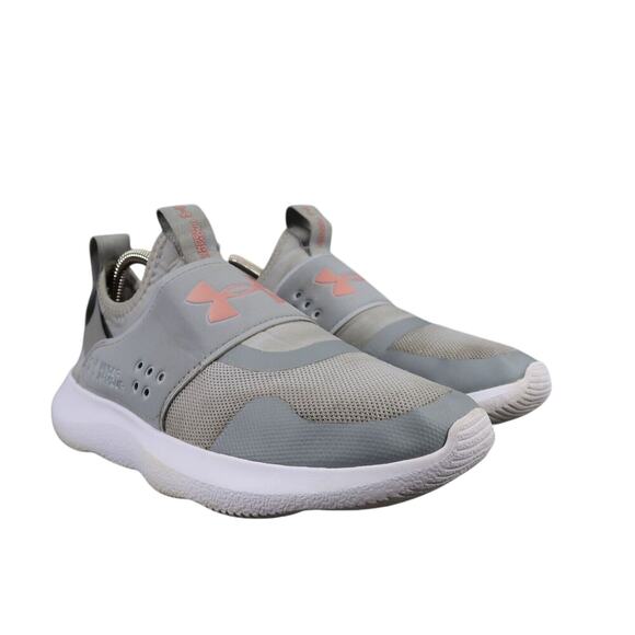 Under Armour Shoes Womens 8.5 Athletic Trainers Slip On Run Play Sneakers Gray - Picture 1 of 12
